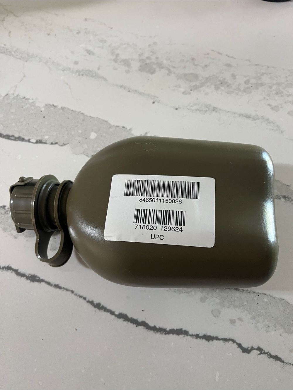 Olive Green Tactical Canteen Bottle - Military Style